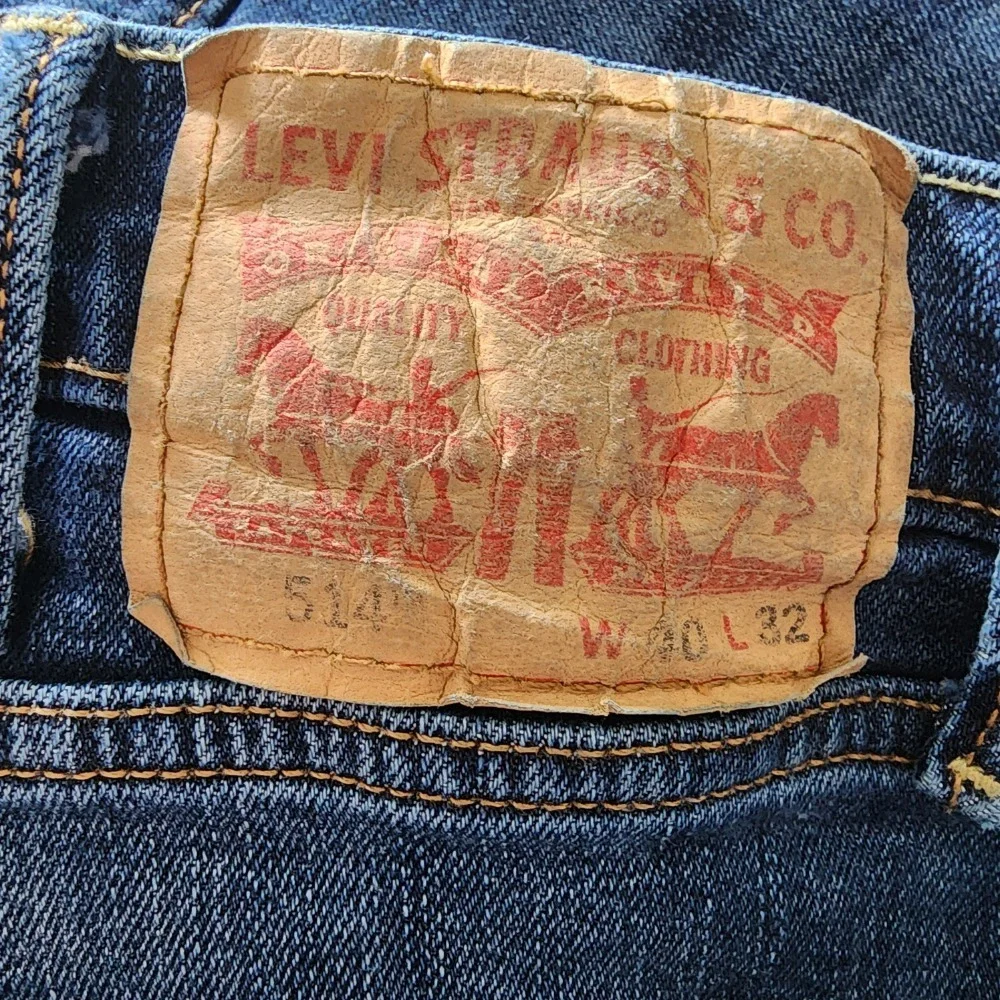 Levi's 514 blue denim jeans straight leg mens size‎ 40x32